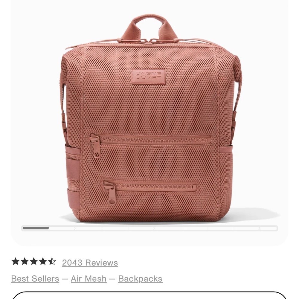 Dagne Dover Indi Diaper Bag - Large Mesh in Warm Dust Brand New!